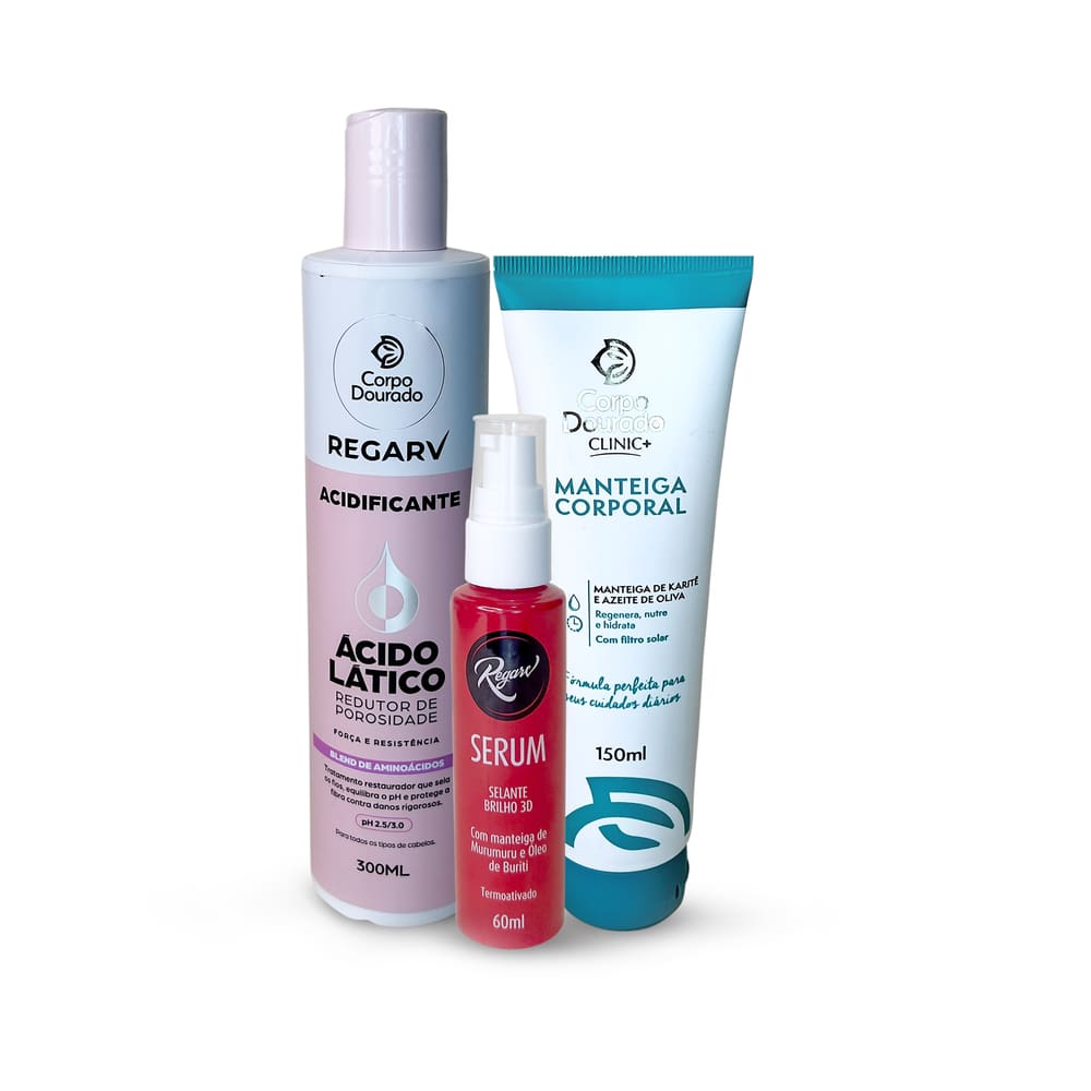 Corpo Dourado kit pós praia cuidados intensos