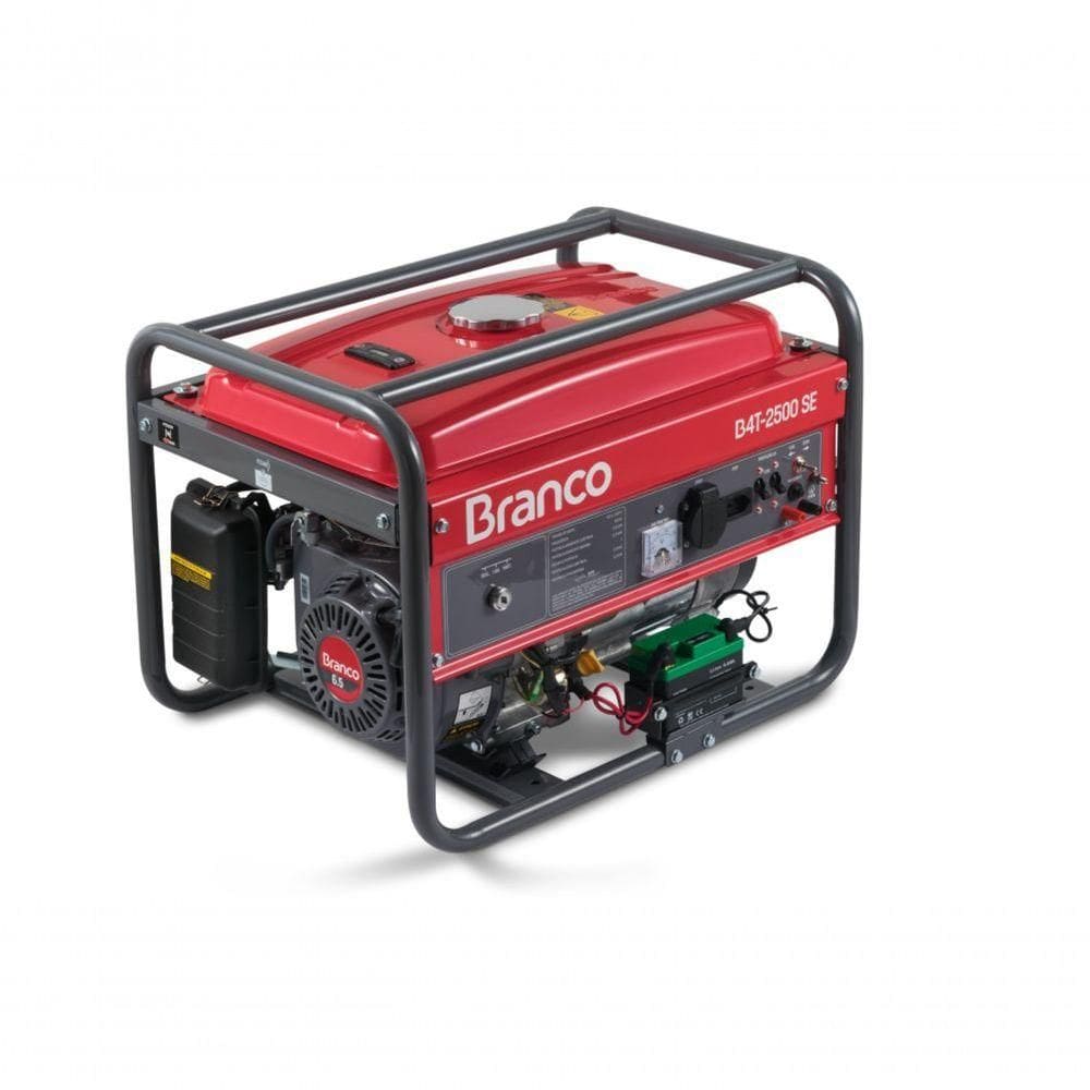 Gerador Gasolina 2,2kva Chave Seletora B4t-2500 S Branco