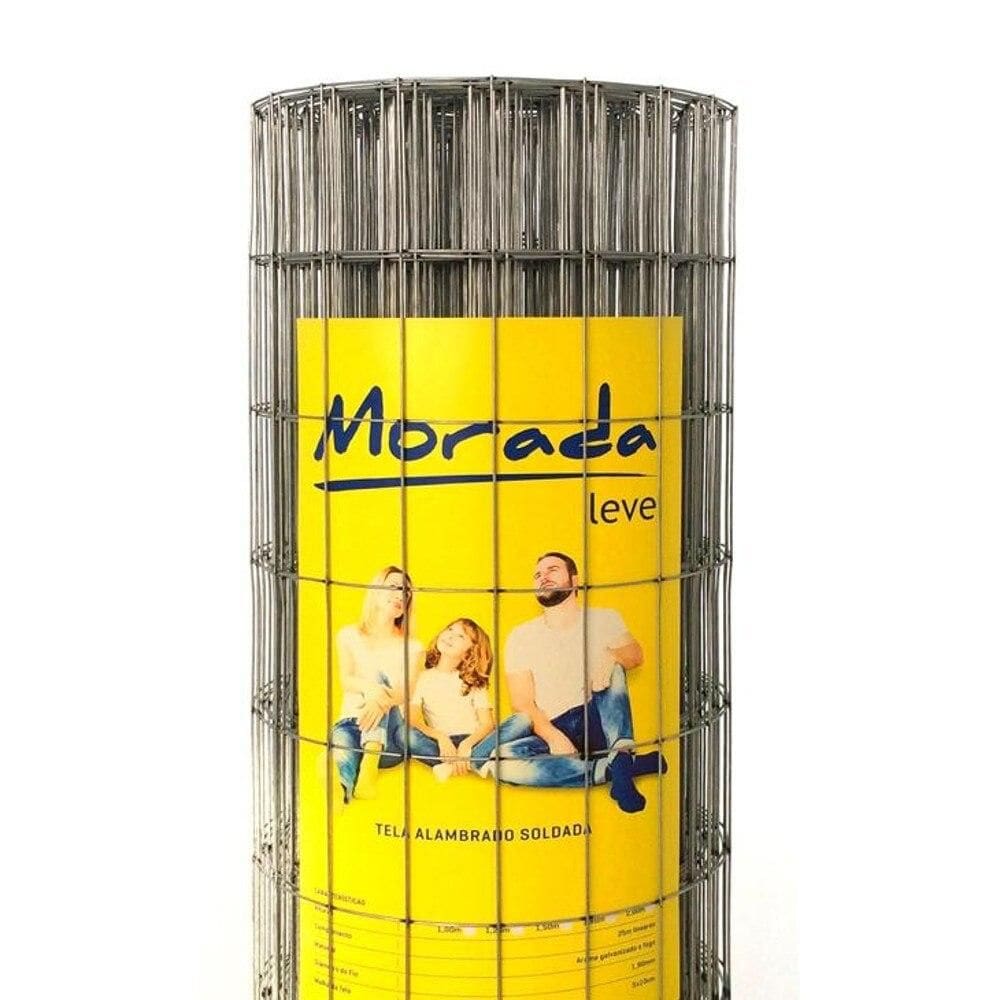 Tela Soldada Para Cercamento Insul Morada Leve, malha 5x10cm, fio 1,90mm, Rolo 1,00x25m