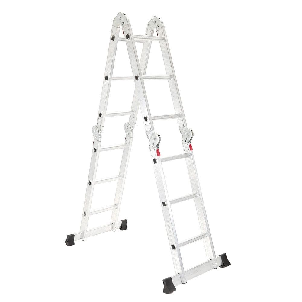 Escada Articulada 4x3 Alumínio 12 Degraus Multiuso 3,32m