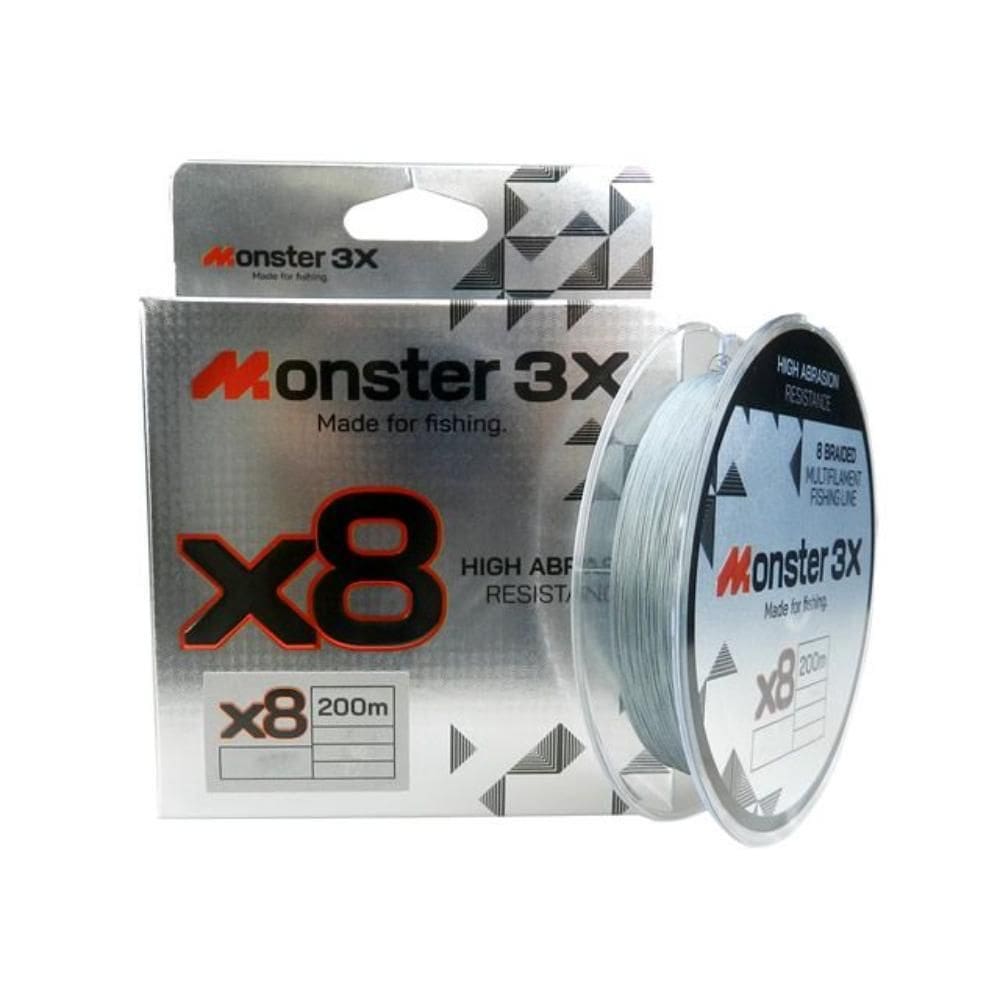 Monster 3X Linha Multifilamento X8 2.5 26Mm 28Ib 12,7K 200M