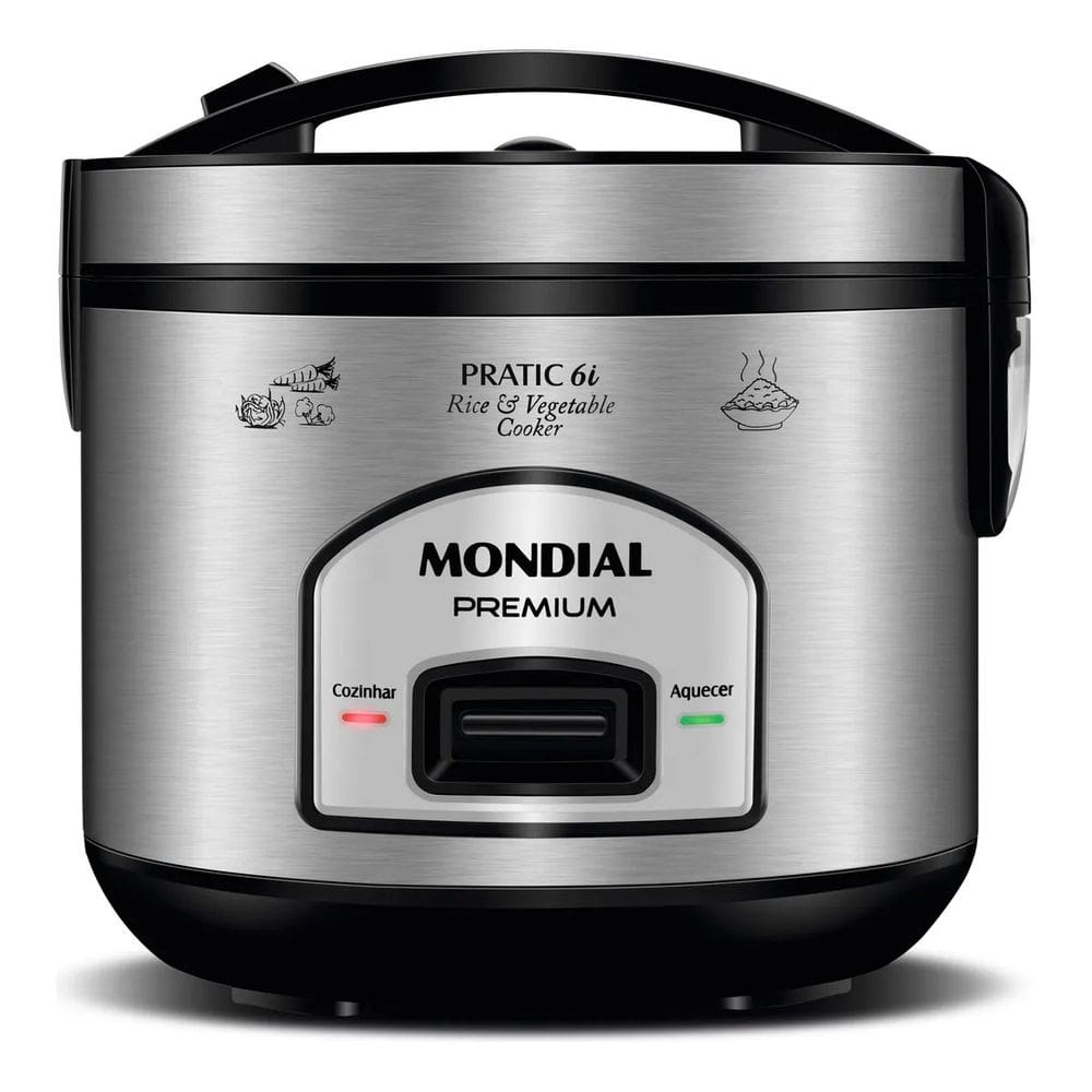 Panela Elétrica De Arroz Pratic Rice Pe-43-6X Inox Mondial 127V