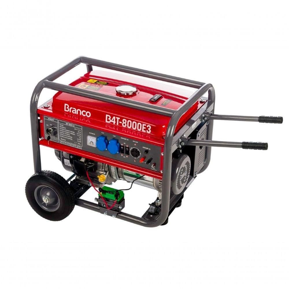 Gerador Gasolina 6,5kva Trifásico 220v B4t-8000e3 220 Branco