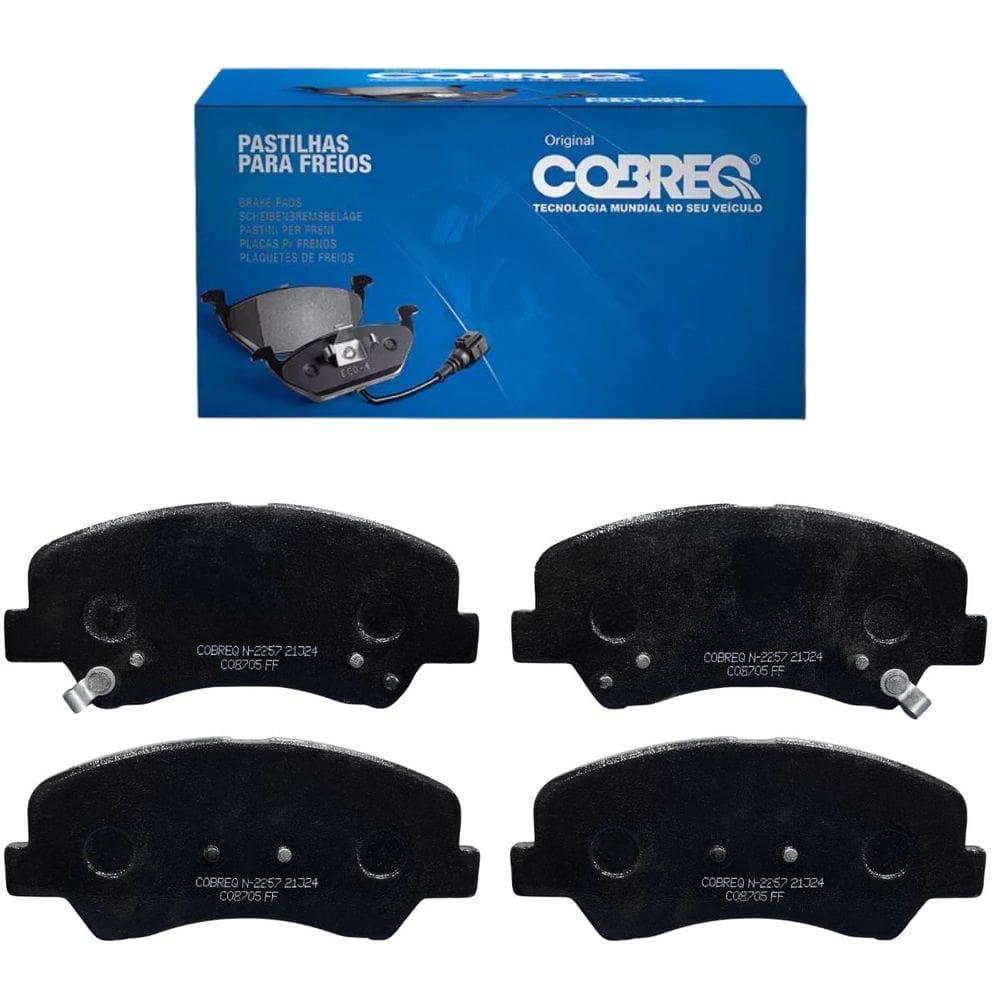 Jogo de Pastilhas de Freio Dianteira Cobreq N-2257 P/ HB20/HB20S/HB20X 2020> / Rio 2011>