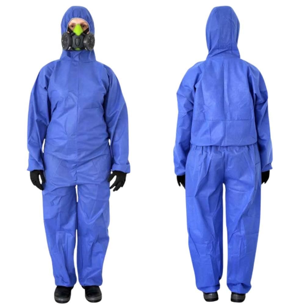 Macacão de Segurança Com Capuz Descartável TNT Proteção Química Covertech 200 Volk