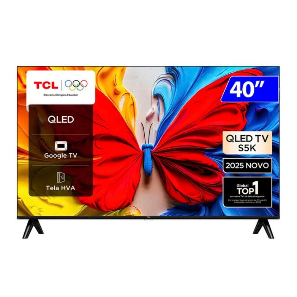 Smart TV QLED 40 Full HD Wi-Fi Android 40S5K TCL