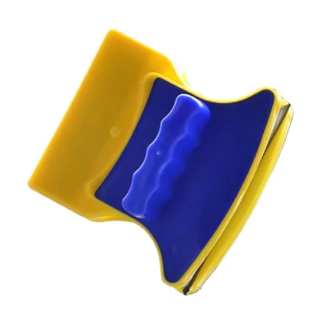 Limpador Magnetico De Vidros Dupla Face Com Ima E Feltro Extra Aquario Janela
