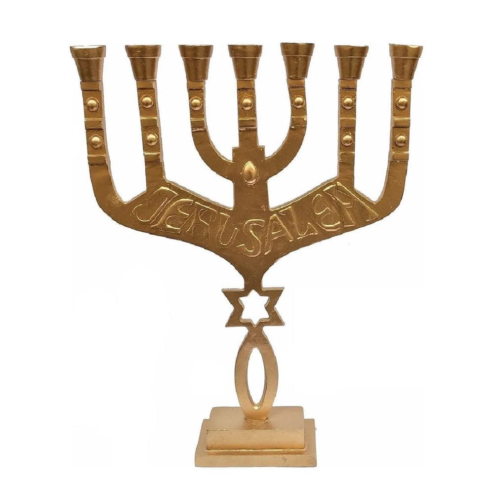 Candelabro Sete Pontas - Menorah Grande
