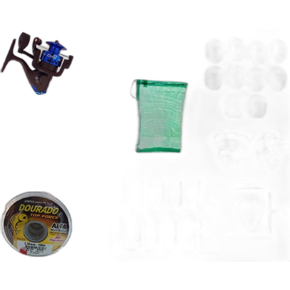 Kit Pesca Vara Para Molinete 1,20 Mt + Molinete + Linha