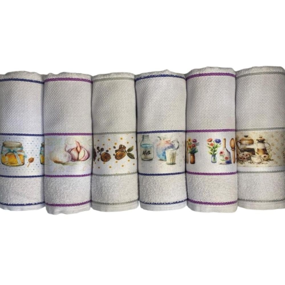 Kit 10 Pano Prato Atoalhado Felpudo 45X70 100% Algodão