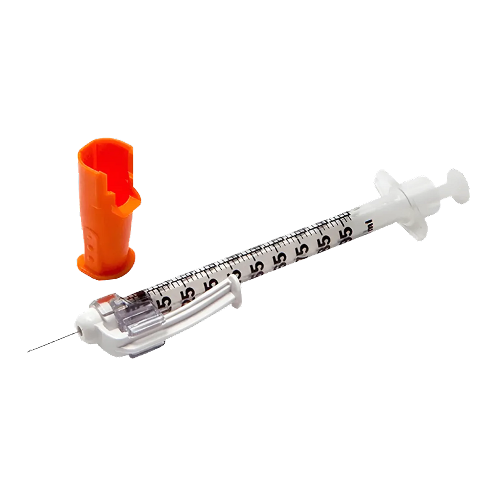 Seringa Insul Disp Seg 50Ui 0,5Ml C/ Ag 8X0,3 - Cx C/ 100 Unidades