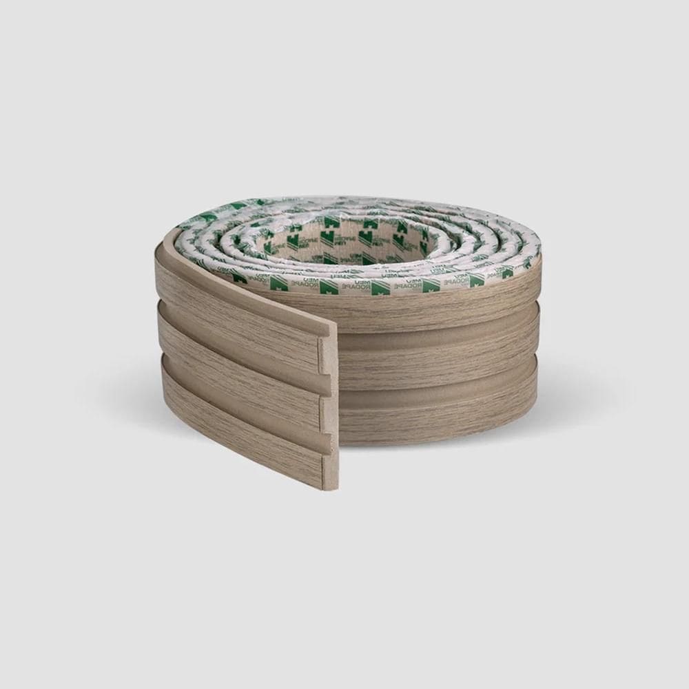 Painel Ripado Laminado Meu Rodapé Madeto Carvalho (2,5m)