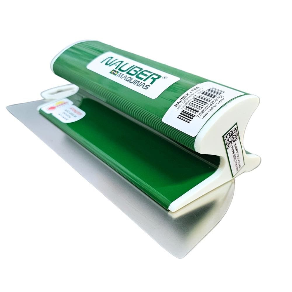 Desempenadeiras Nauber Flex 25cm com lâminas flexíveis de aço Inox e Cabo na Cor Verde