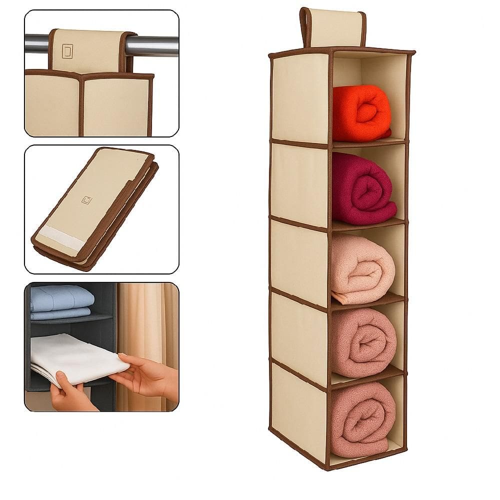 Sapateira De Porta Vertical Organizador Sapatos Guarda Roupa Closet Armario 5 Divisorias Flexivel Prateleira Multiuso Do