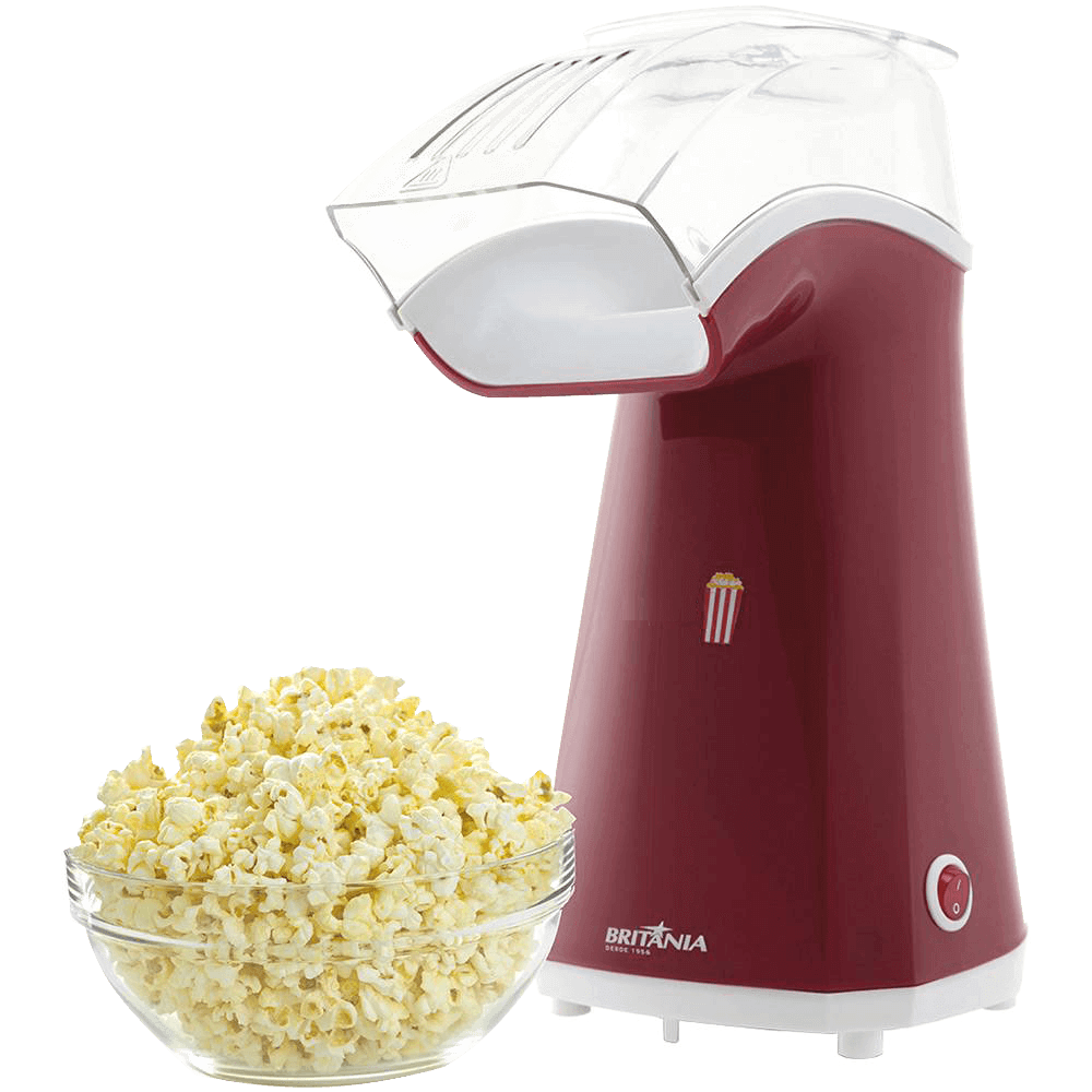 Pipoqueira Eletrica 1200w 5 Ciclos Britania LuxxCook  Vermelha 127V