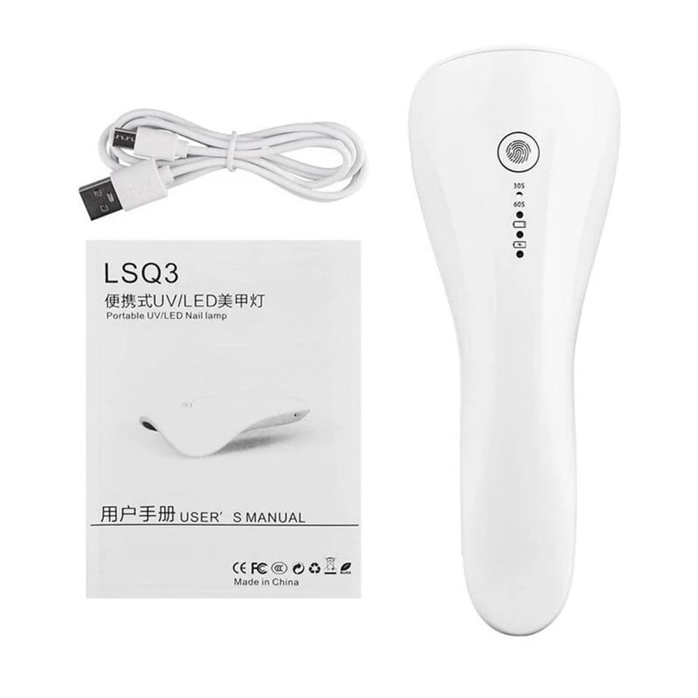 Secador de cílios para unhas 2 em 1 Mini 3 Lâmpada LED UV com temporizador