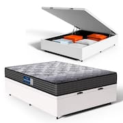 Cama Box Baú com Colchão de Espuma D60 Double Face Guarda Costas Comfort Force Probel Casal 138cm
