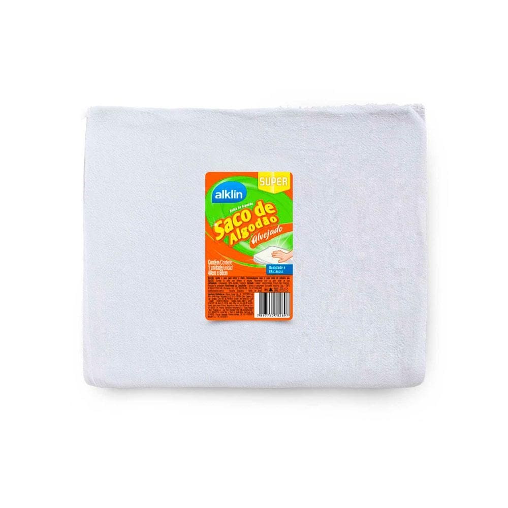 Saco de Algodão Alvejado 40x60cm Alklin 8289