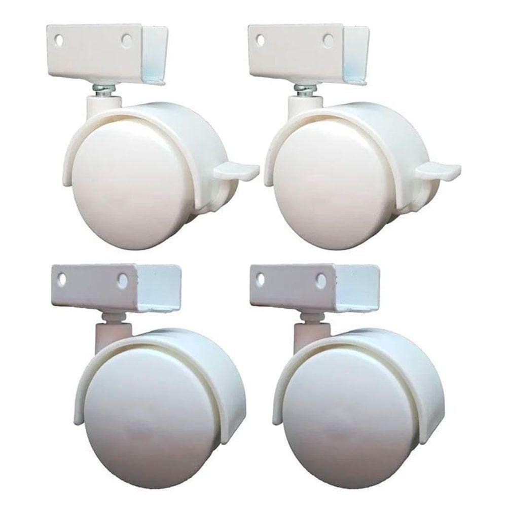 Kit Rodízio Rb40 Branco - Bigfer