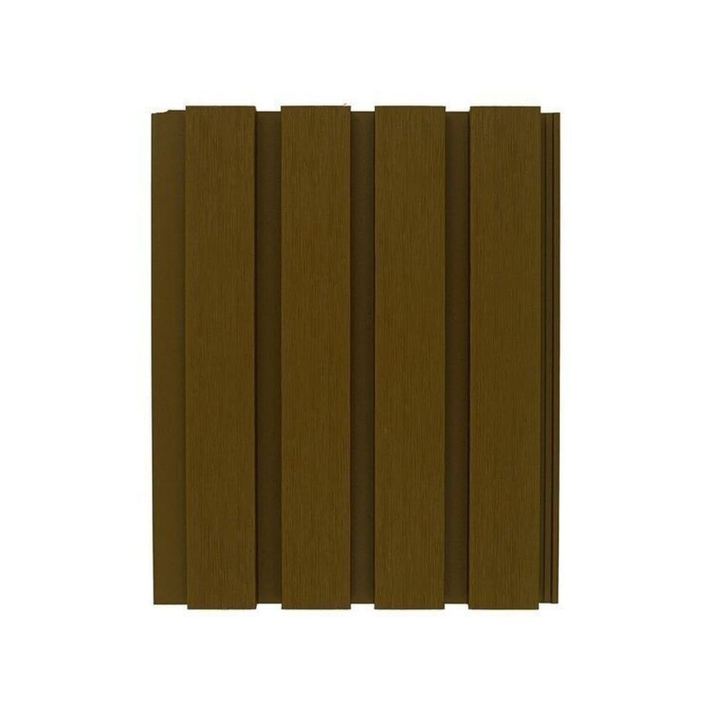 Painel Ripado Externo em Placa 21,9x290cm 6,35m² Wpc Teak A