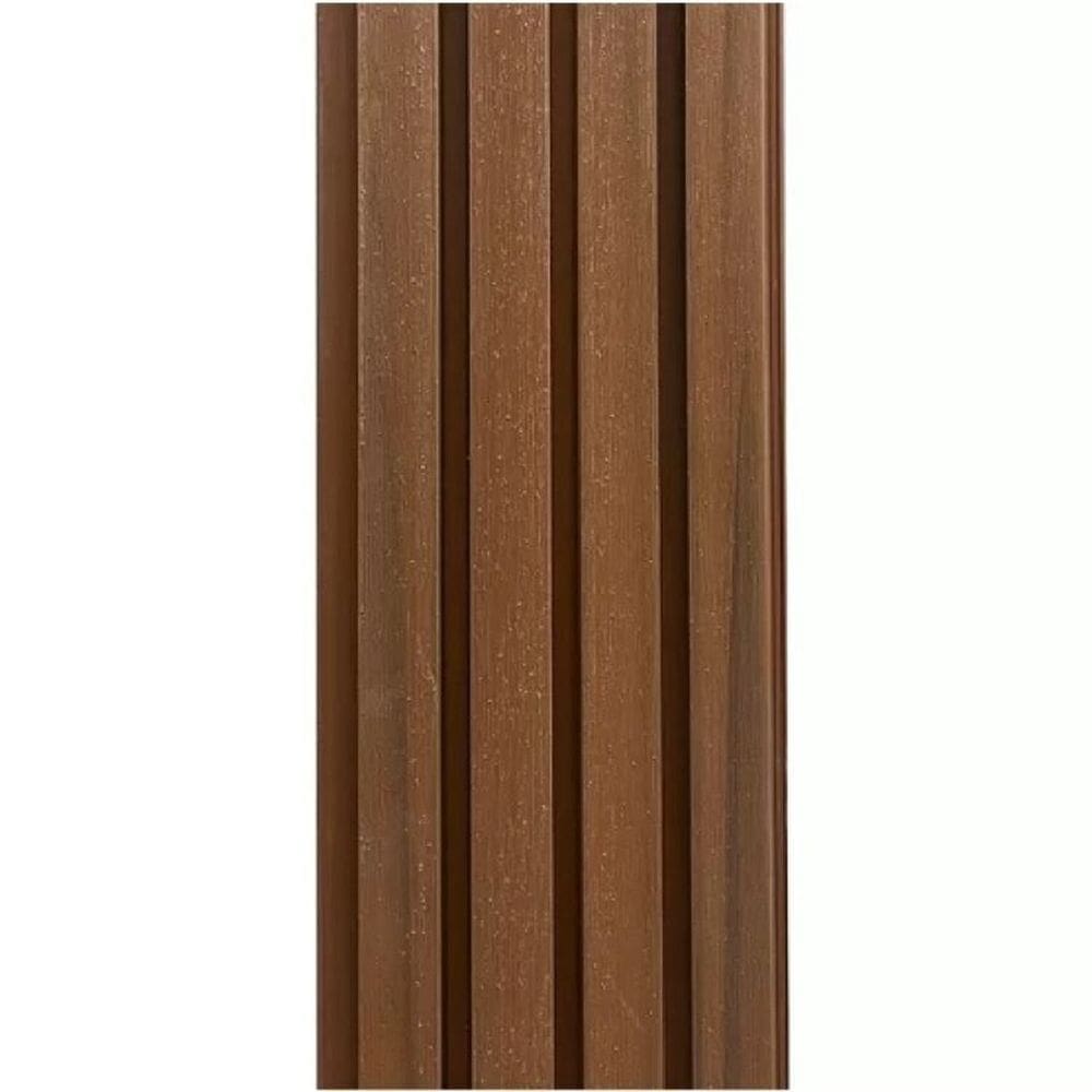 Painel Ripado Externo em Placa 21,9x290cm 9,52m² Wpc Teak B