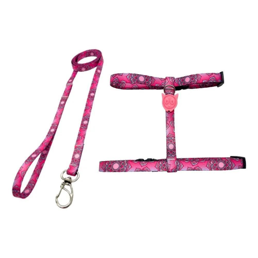 2X Peitoral Coleira Para Gatos Ajustável Adestramento Educat