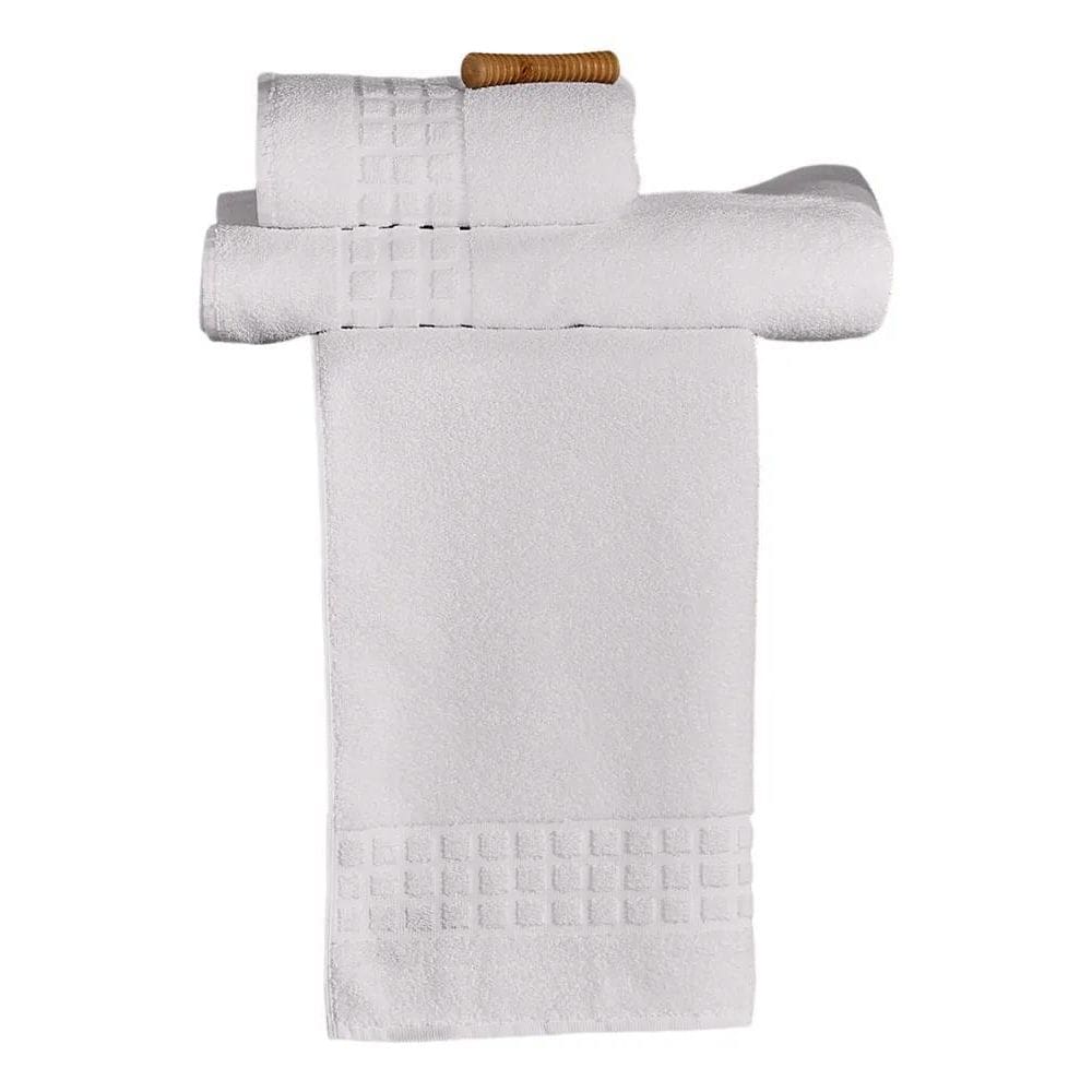 2X Toalha De Rosto Para Hotel Profiline Toronto Branca Teka