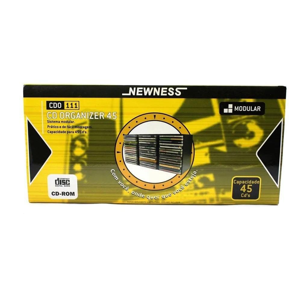 2X Porta Cd Organizer Suporte Para 45 Newness
