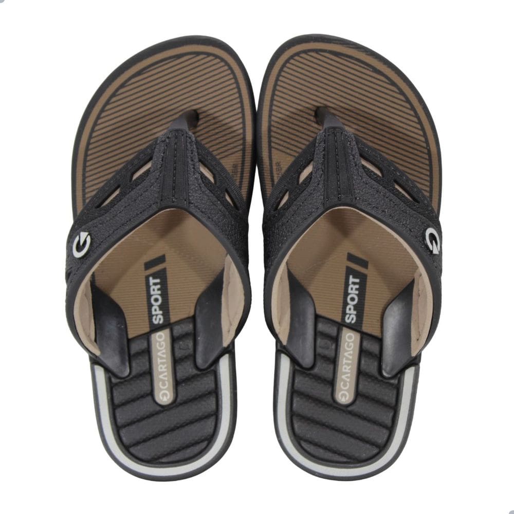 Chinelo Infantil Cartago 12216 Dallas Preto