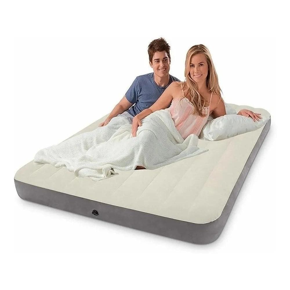 2X Colchão Ilável Queen Casal Dura Beam Fibertech Intex Cor