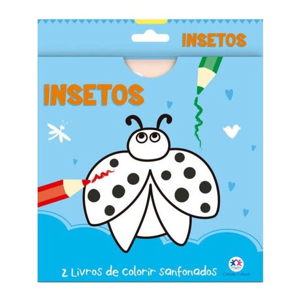 Insetos - 2 Livros De Colorir Sanfonados