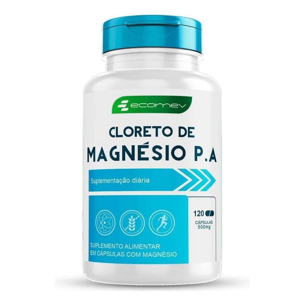 2X Cloreto De Magnesio Pa 500Mg Formula Avançada 120Cáp Ecom