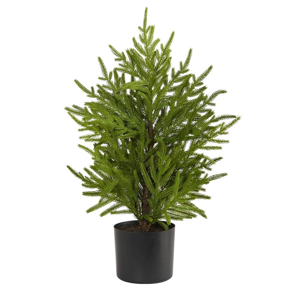 [ Árbol Artificial Pino de Isla Norfolk Casi Natural de 60 cm ]