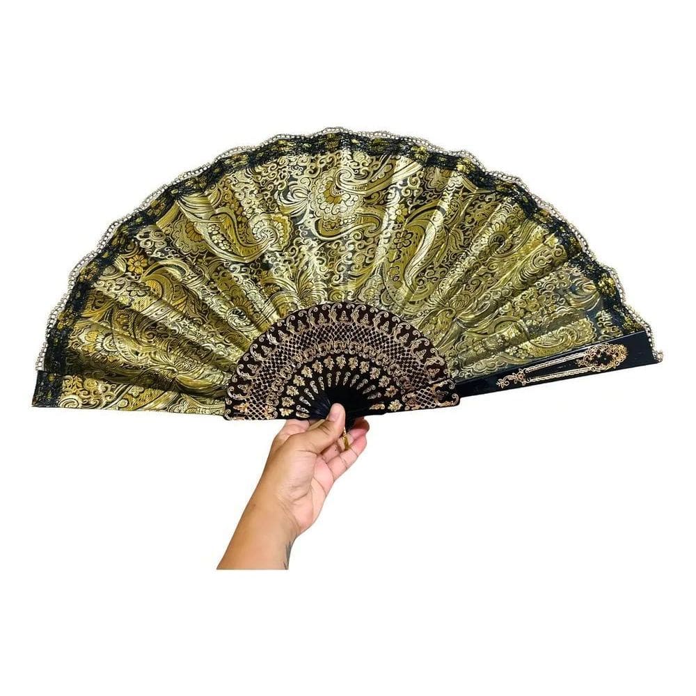 2X Leque Grande Luxo Pomba Gira Cigana Candomblé Umbanda 35