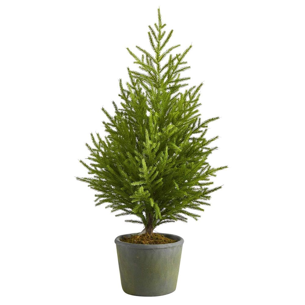 Árbol Artificial Pino de la Isla Norfolk Casi Natural de 90 cm