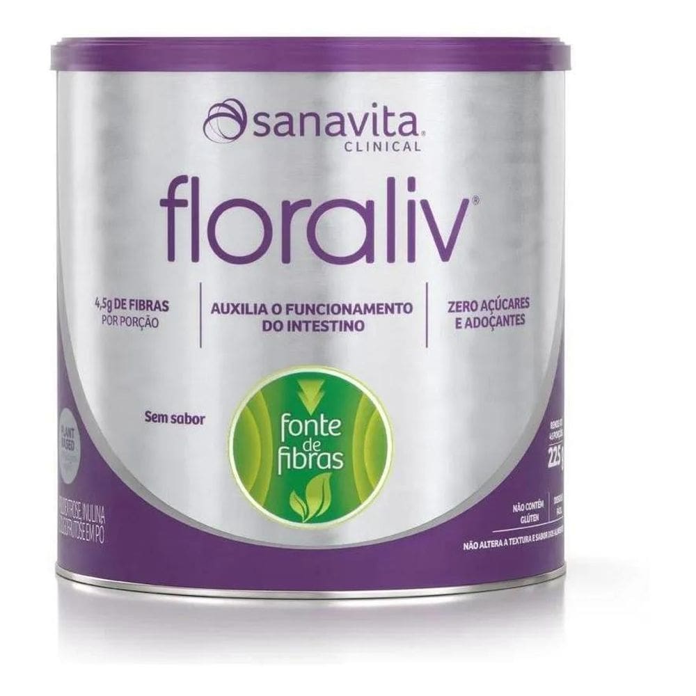 2X Floraliv Sanavita Fibras 195G Sabor Sem Sabor