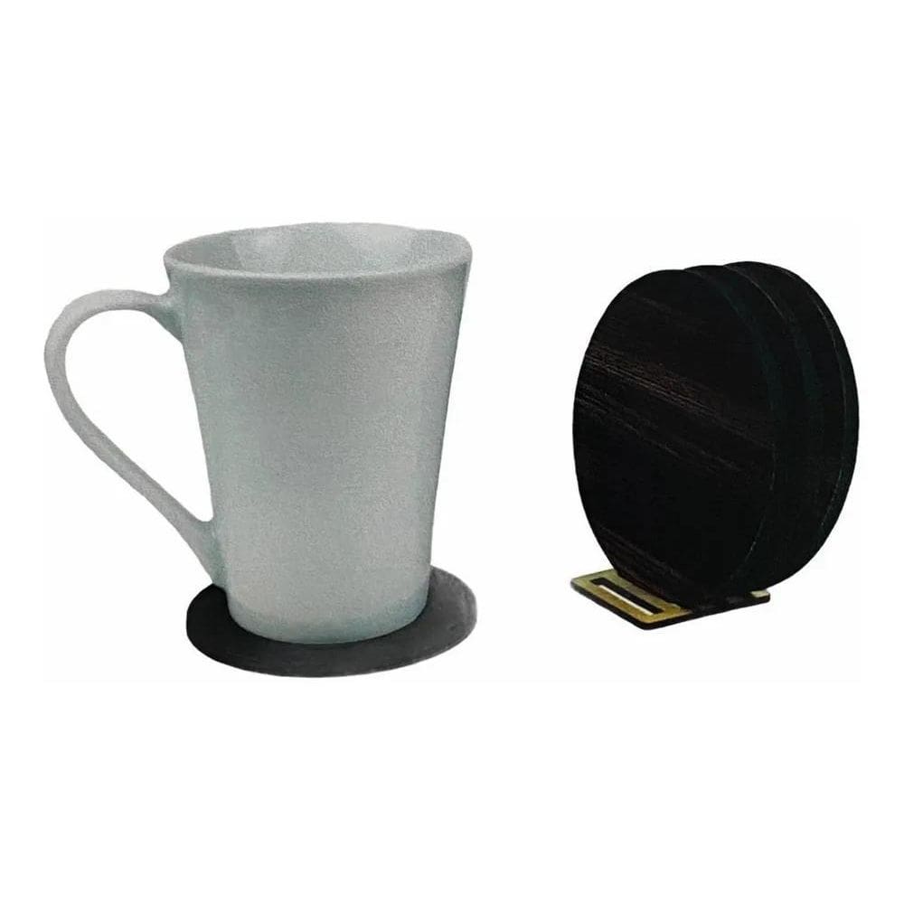 2X Crisnito Artigos Em Mdf 4 Unidades 88X88Mm Porta Copos Ma