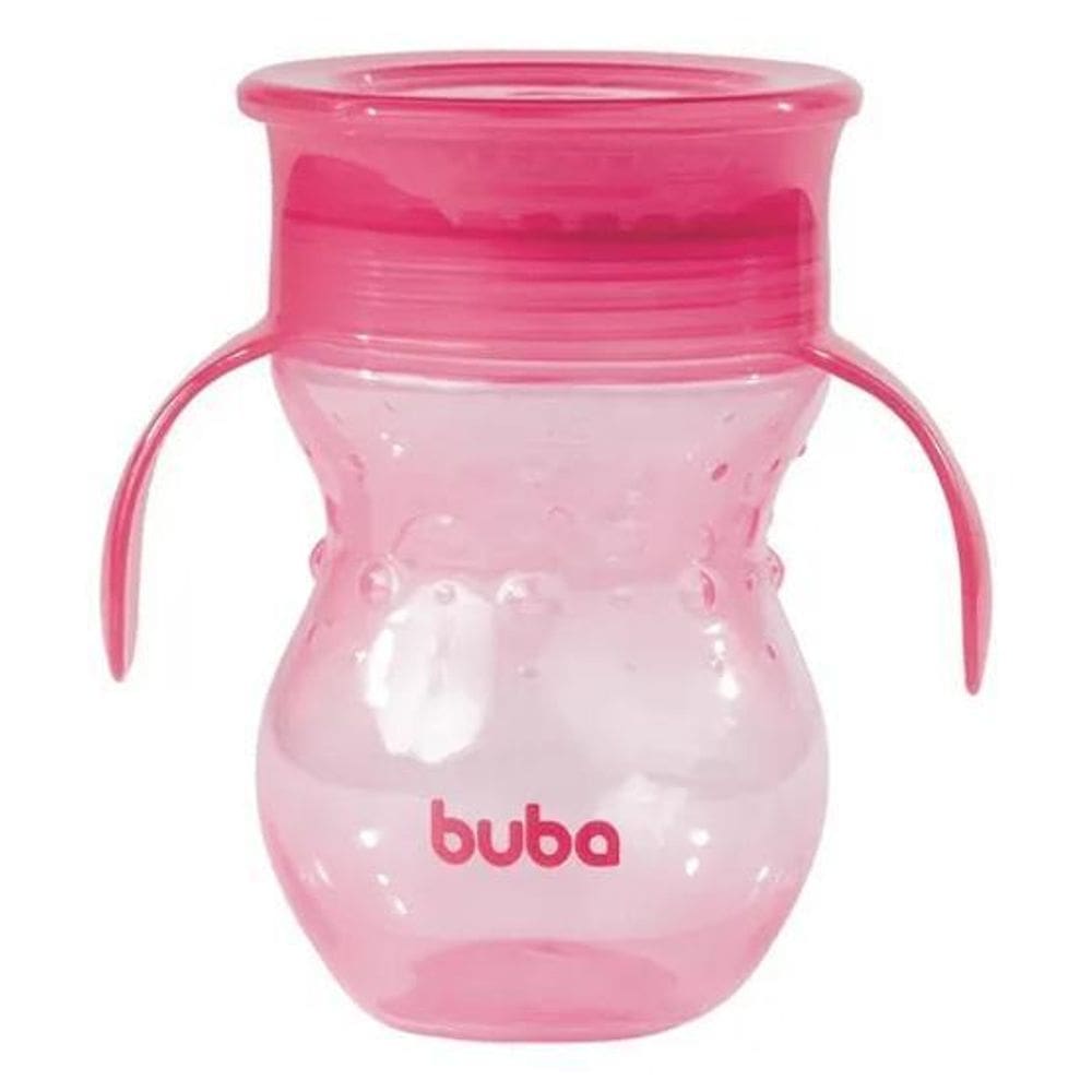 2X Copo 360 Antivazamento Buba Com Alça Treinamento Infantil