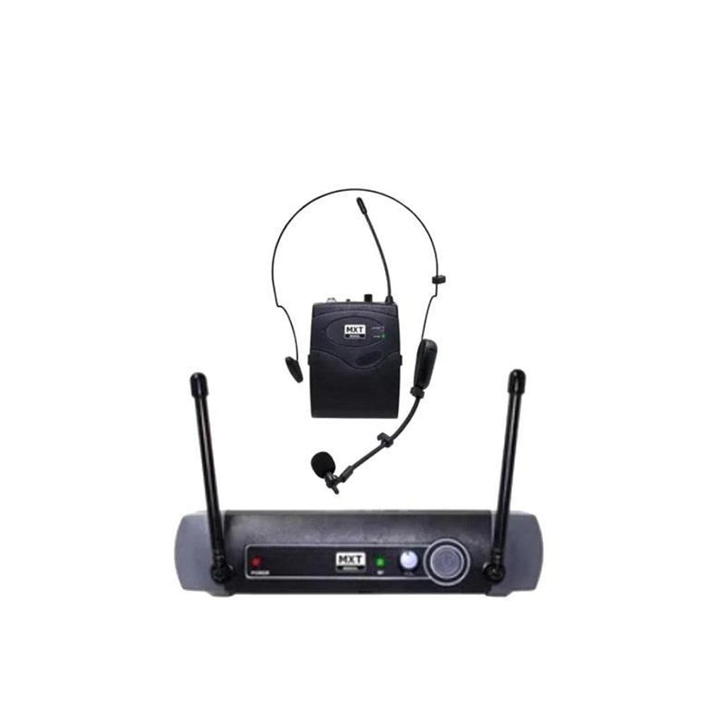 Microfone Sem Fio mxt Headset / Lapela UHF-516BP 100 Canais