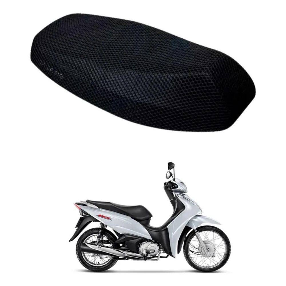 2X Capa Térmica Banco Moto Tela Rede Honda Biz Cg Titan Fan