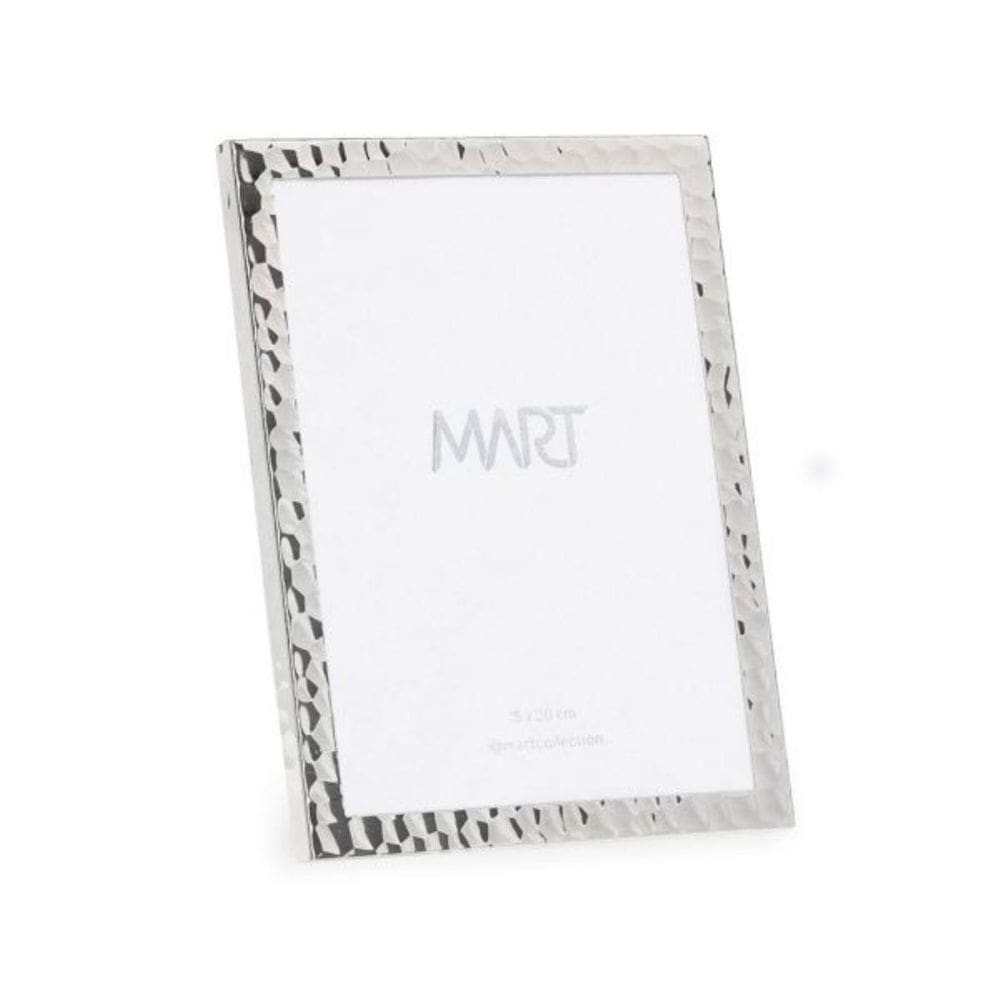 Porta Retrato 20X25Cm Em Metal Prata 19287 Mart