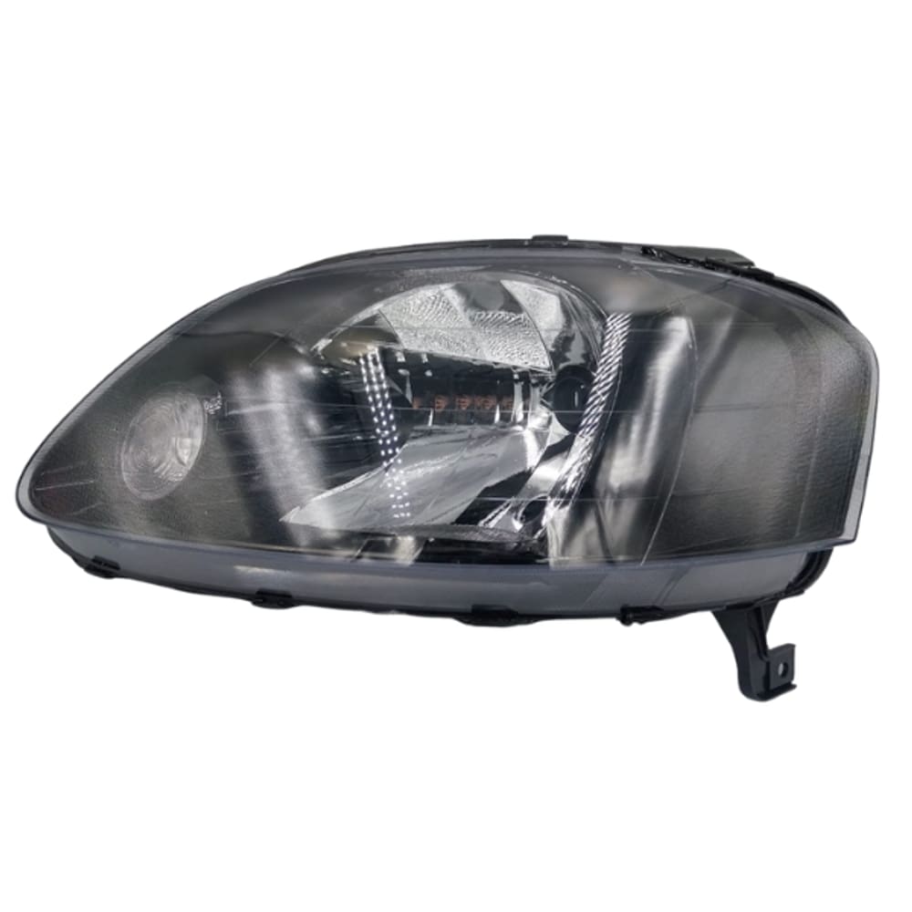 Farol Fox 03 04 05 06 07 Mascara Negra Foco Simples Esquerdo Motorista