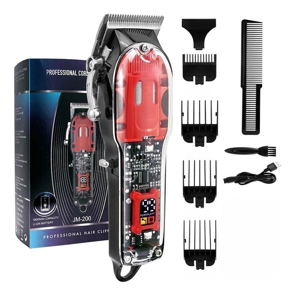 Máquina de cortar cabelo elétrica, aparador sem fio, 10W, 180min de tempo de execução