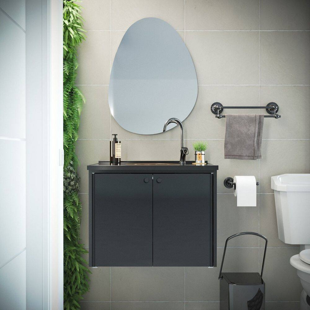 Gabinete para Banheiro 49x60,6cm Fenix Preto