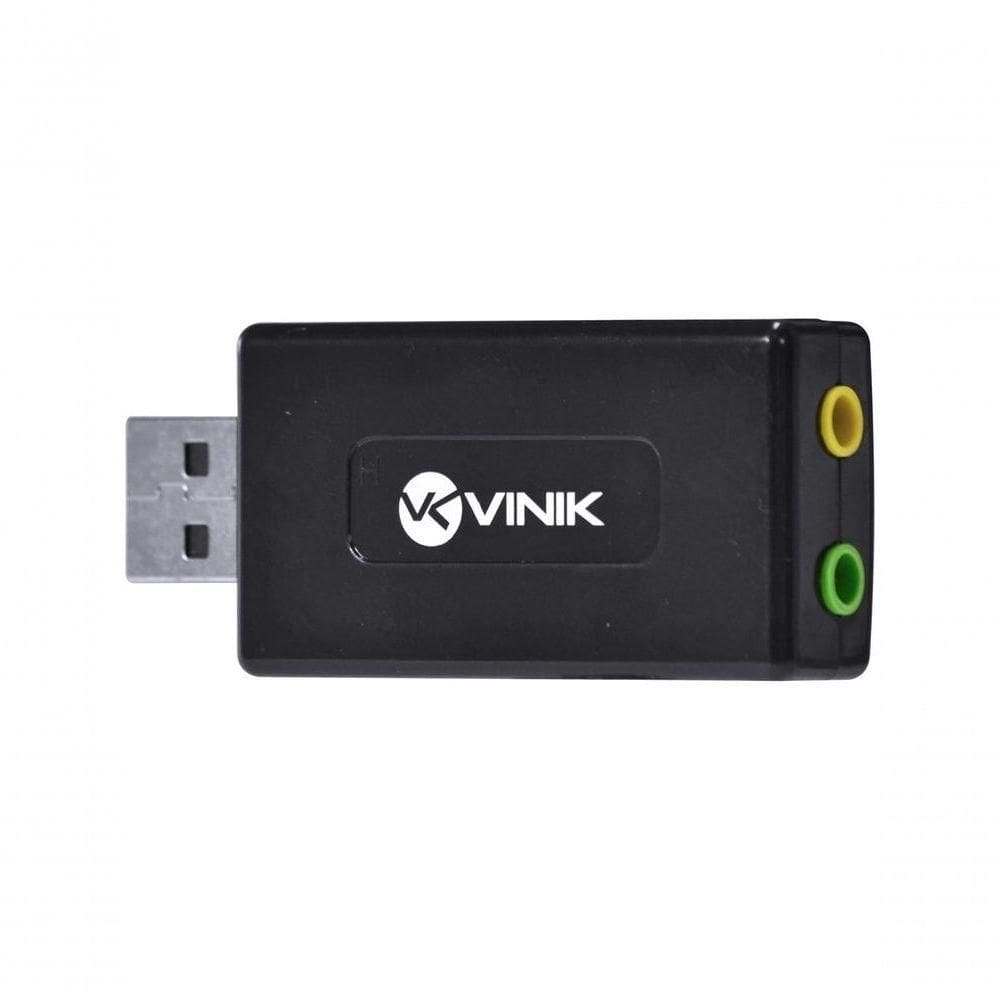 Adaptador Placa De Som Usb 7.1 Canais Virtual Ausb71