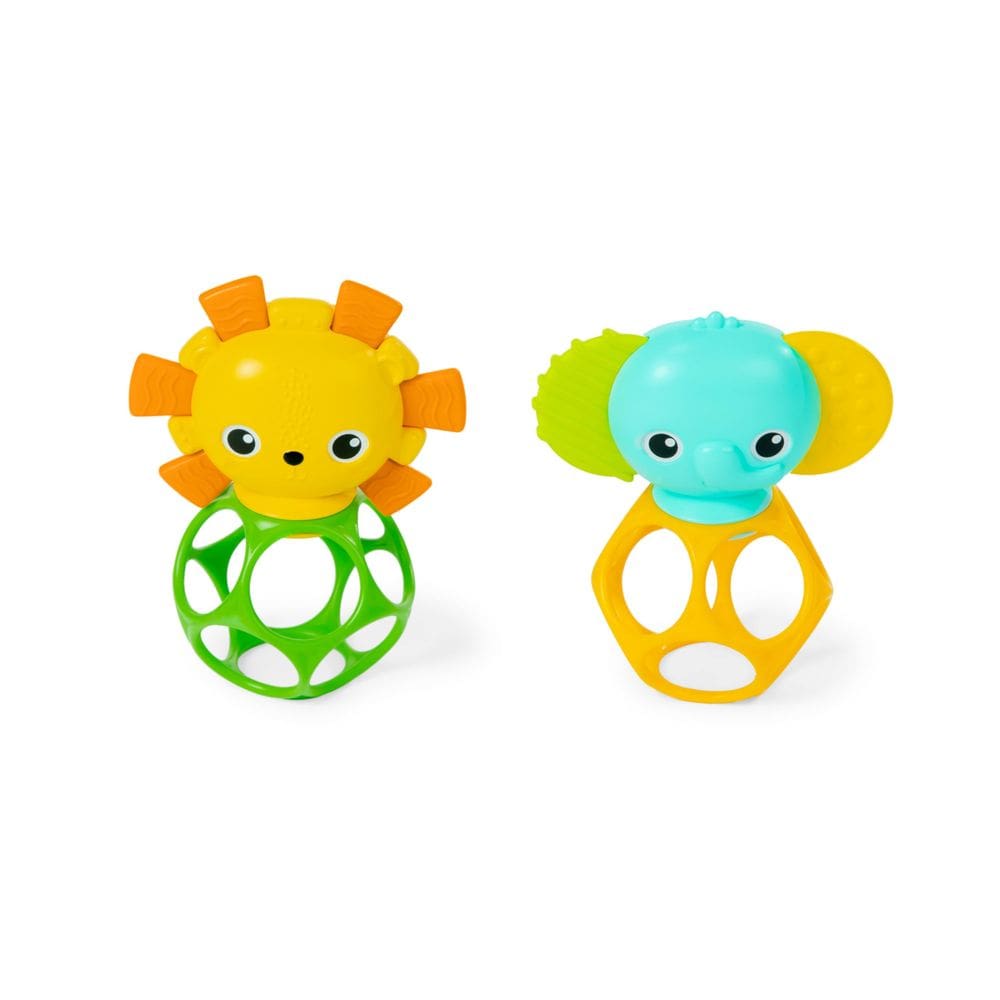 Juguetes mordedores Bright Starts Soother Pals paquete de 2 León y Elefante