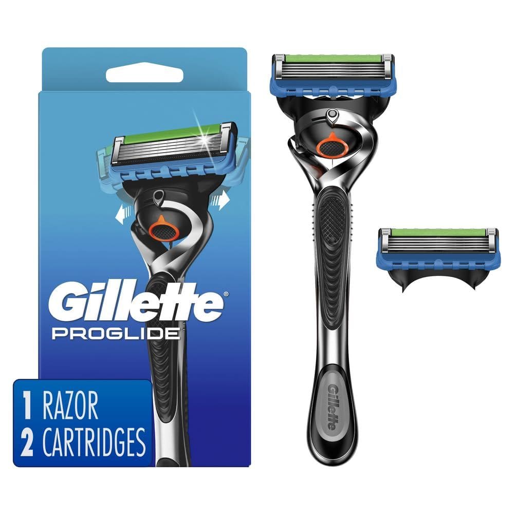 Razor Gillette ProGlide para homens com alça e recargas de 2 lâminas
