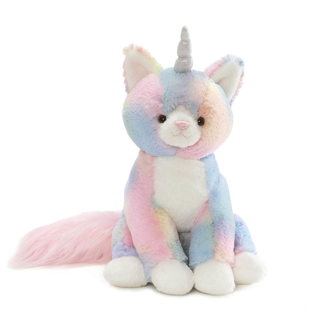 Bicho de pelúcia GUND Shimmer Caticorn Unicorn Cat Rainbow 9