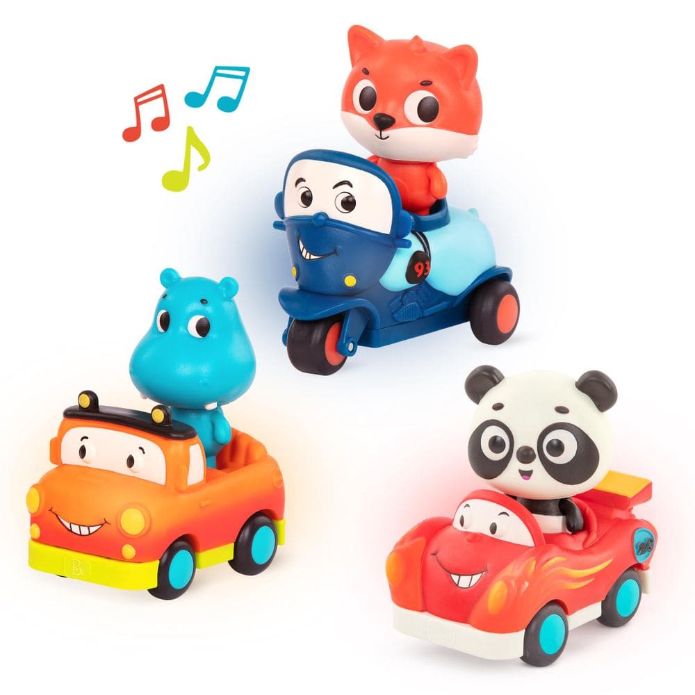 Vehículos de Juguete y Personajes de Animales Pack de 3 Mini Conductores B. toys