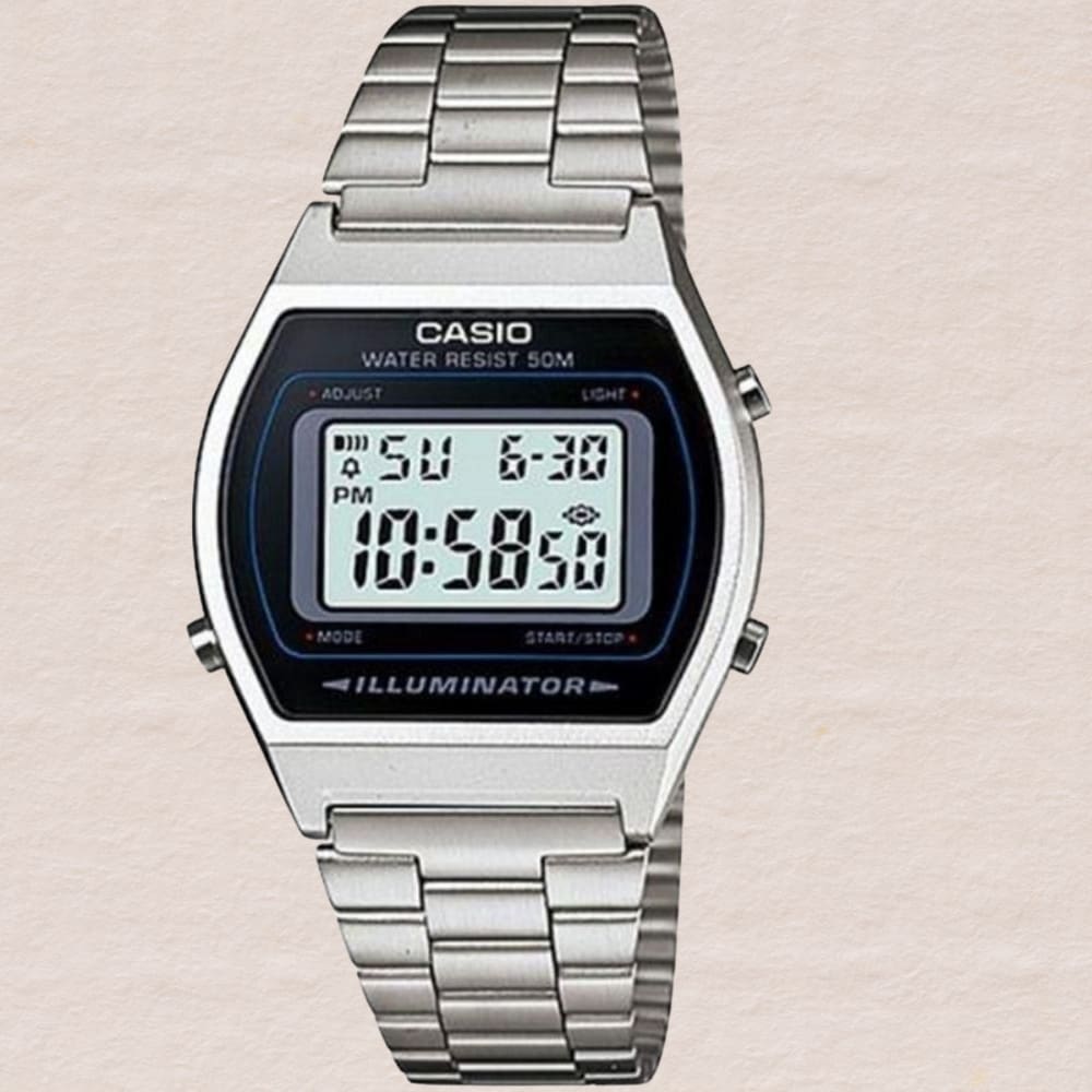 Relógio Casio Unissex Digital Vintage Prata B640WD-1AVDF